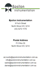 Mobile Screenshot of epsiloninstrumentation.com.au